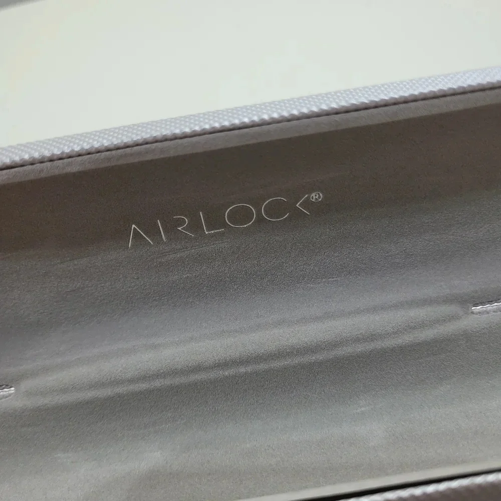 Marchon Titanium Airlock Silver HONOR Hard Eyeglass Case, Case Only